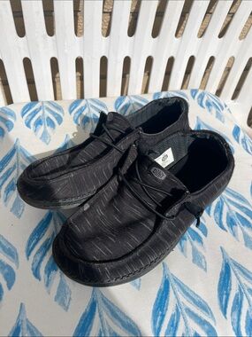 Hey Dude Black Casual Wally Slip-On Loafers
